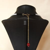 Image 3 of Dentalium Choker (garnet)