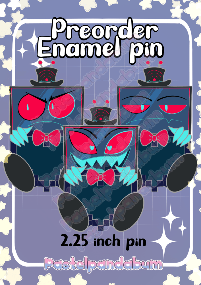 Image of PREORDER Hazbin Hotel - Vox heart Enamel Pin badge