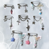 Image 1 of Beaded Safety Pins