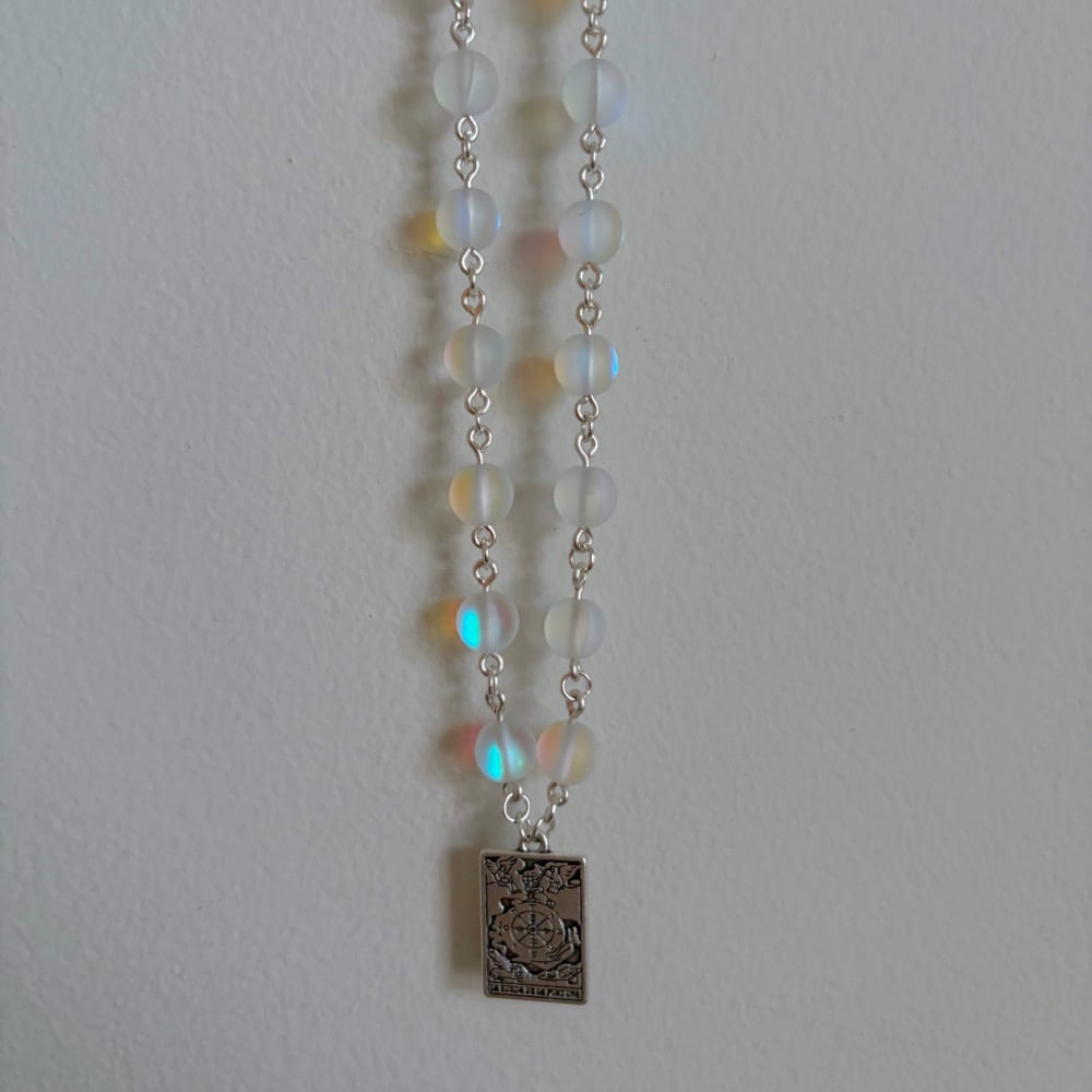 Image of tarot card necklaces