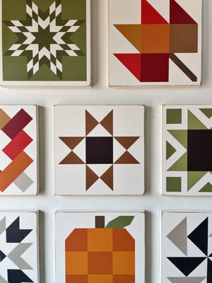 Image of 8 Set - Harvest Barn Quilts