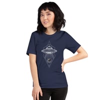 Image 19 of Geometric UFO Alien Unisex t-shirt