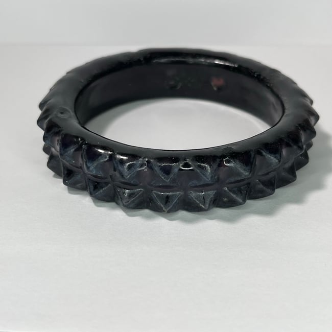 Black Studded Bracelet - 7.75 in Inner Diameter