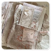 Image 15 of Junk Journal fabric folder lace samples junk journal supplies