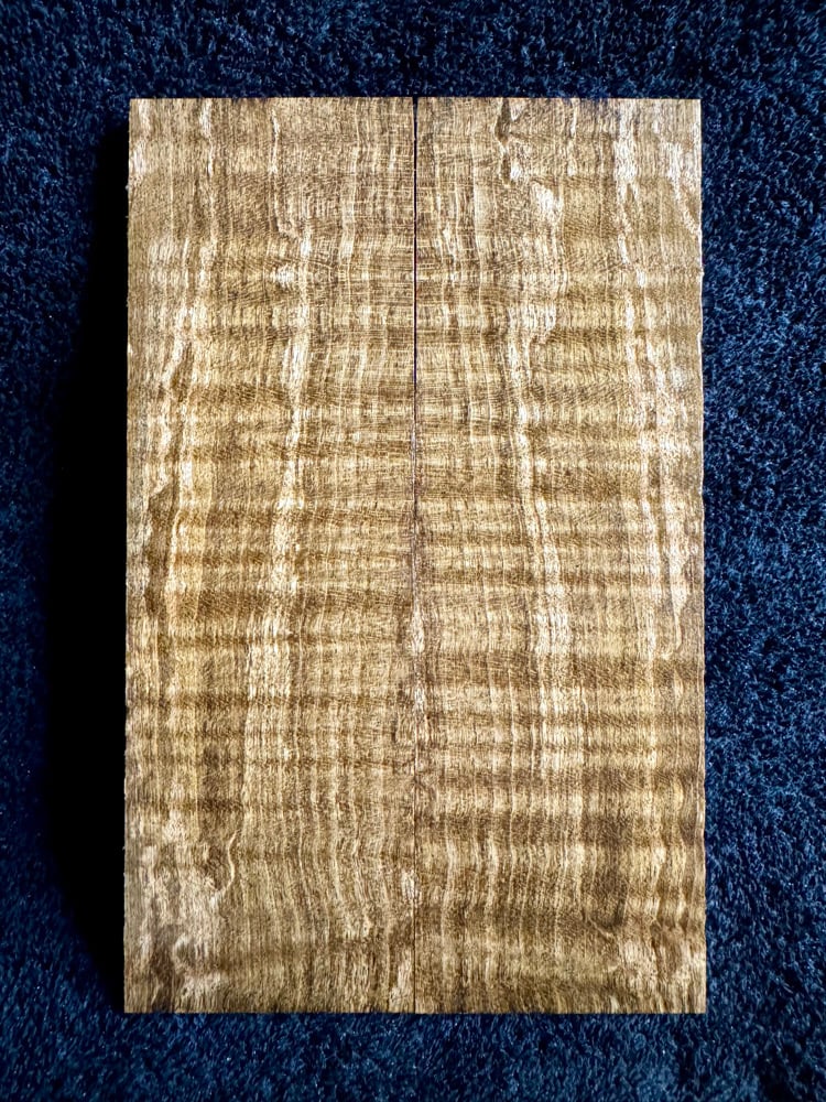 Image of Curly Maple Knife Scales CM-01