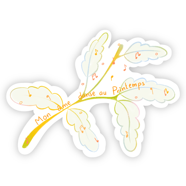 Sticker âme au printemps