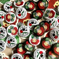 Image 2 of Free Palestine and Bosco Keffiyeh Badges