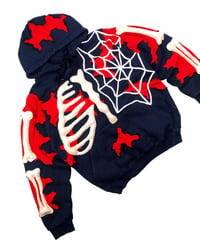 Image 2 of Reworked Spider Bones Hoodie Size M