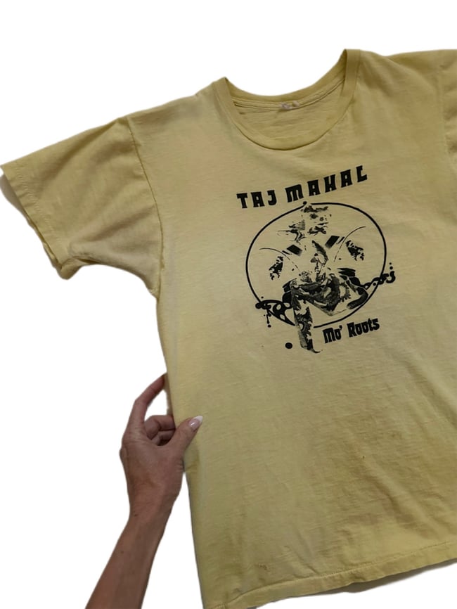70s Taj Mahal concert t shirt