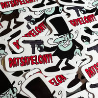 DATSAFELONY Villain Series - Tec-9 Whiplash Sticker