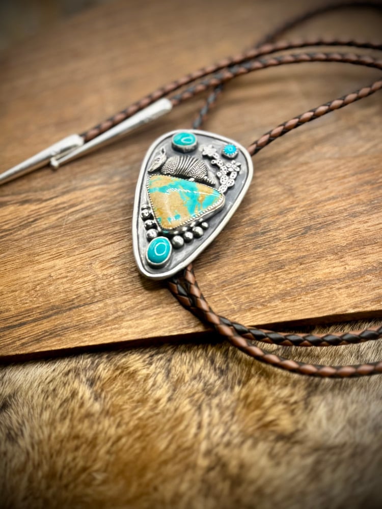 Image of Armadillo & Turquoise Bolo