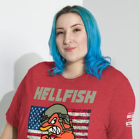 Image 1 of Hellfish Flag & Logo Short sleeve t-shirt