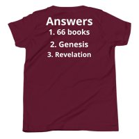 Image 8 of Unisex Youth Short Sleeve T-Shirt (Bible trivia 1)