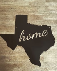 Image 1 of Custom Texas Sign, Last Name Family 