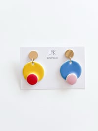 Paire de boucles d'oreilles céramique MÉLAN B
