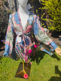 Image 9 of Pefkos co ord sarong set -palms pastels