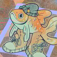 Image 3 of The Coolest Fish - Small Screen Print