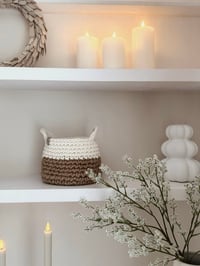 Image 4 of Jute and Cotton Chunky Basket