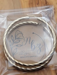 Image 4 of Large hoop earrings 