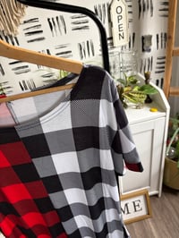 Image 2 of NWT hunter checker lounge dress M