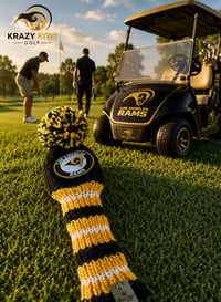 Image 2 of Los Angeles LA NFL Rams custom GOLF Club cover fan football gift