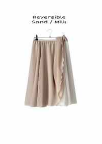 Image 1 of Reversible Chiffon Double layer rehearsal skirt ( Full circle skirt 360 degree)