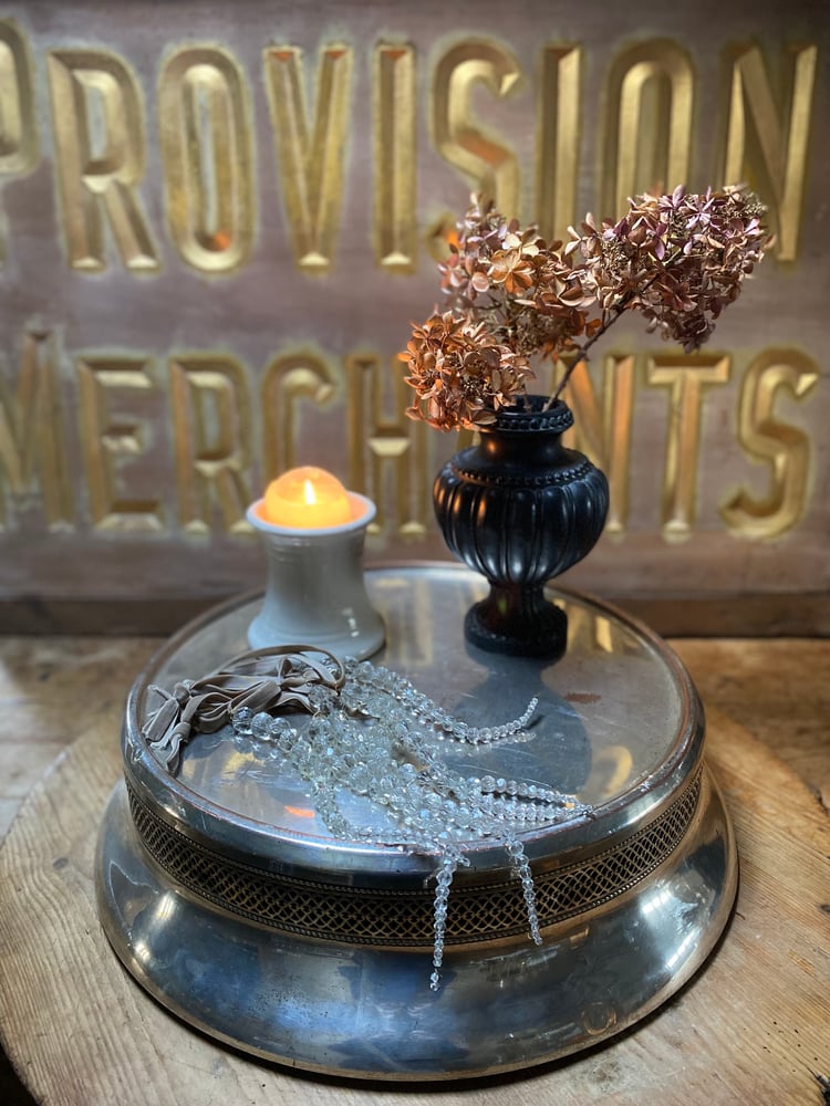 Image of Silver plated wedding cake stand