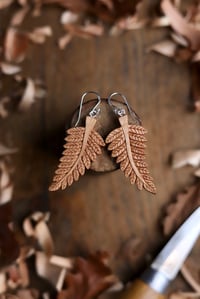 Image 1 of Fern Leaf-  Earrings 