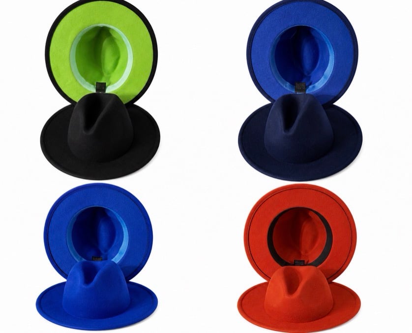 Image of  Dual Tone Luxe Fedora