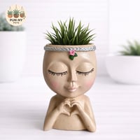 Girl Thinking Planter Pot