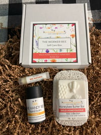 Image 1 of The Worker Bee Wild Honeysuckle Honeybee Butter Bar Self Care Box