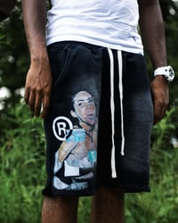 Image 2 of "Blood Lust" Sun Washed Black Shorts