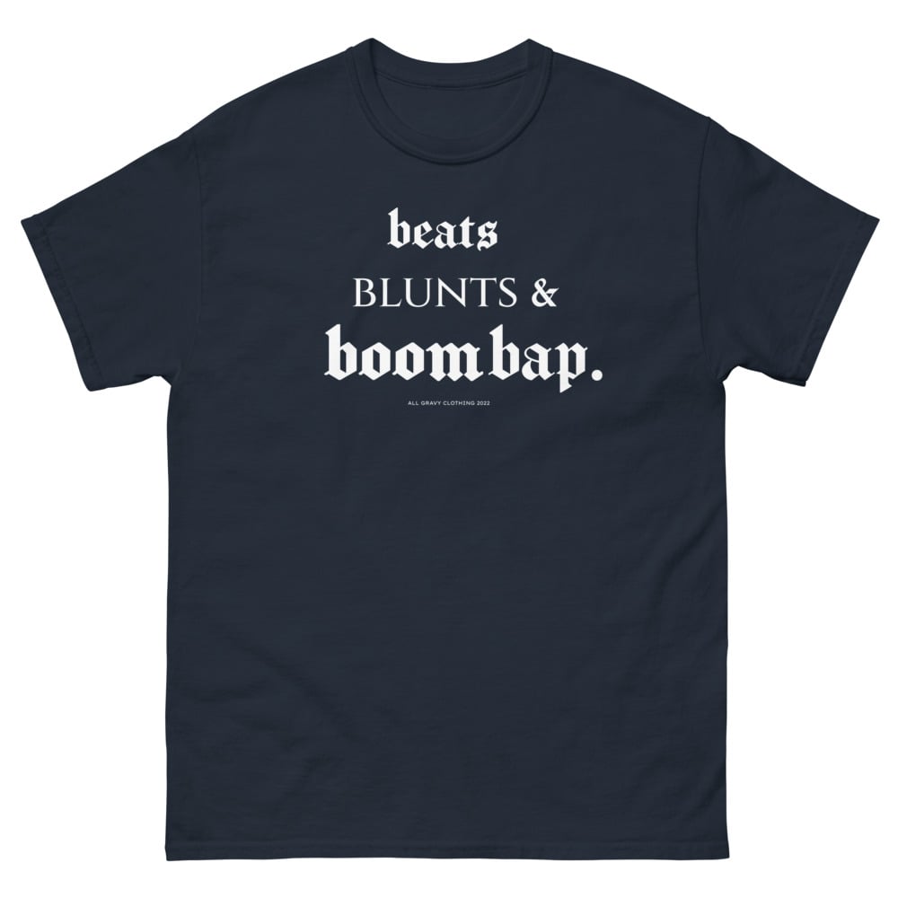 Beats - Blunts & Boombap - (Dark colors) Men's heavyweight tee 
