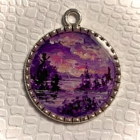 Image 2 of Violet Ravines Charm Keychain