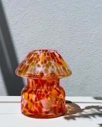 Image 5 of BLOOD ORANGE GLASS LAMP