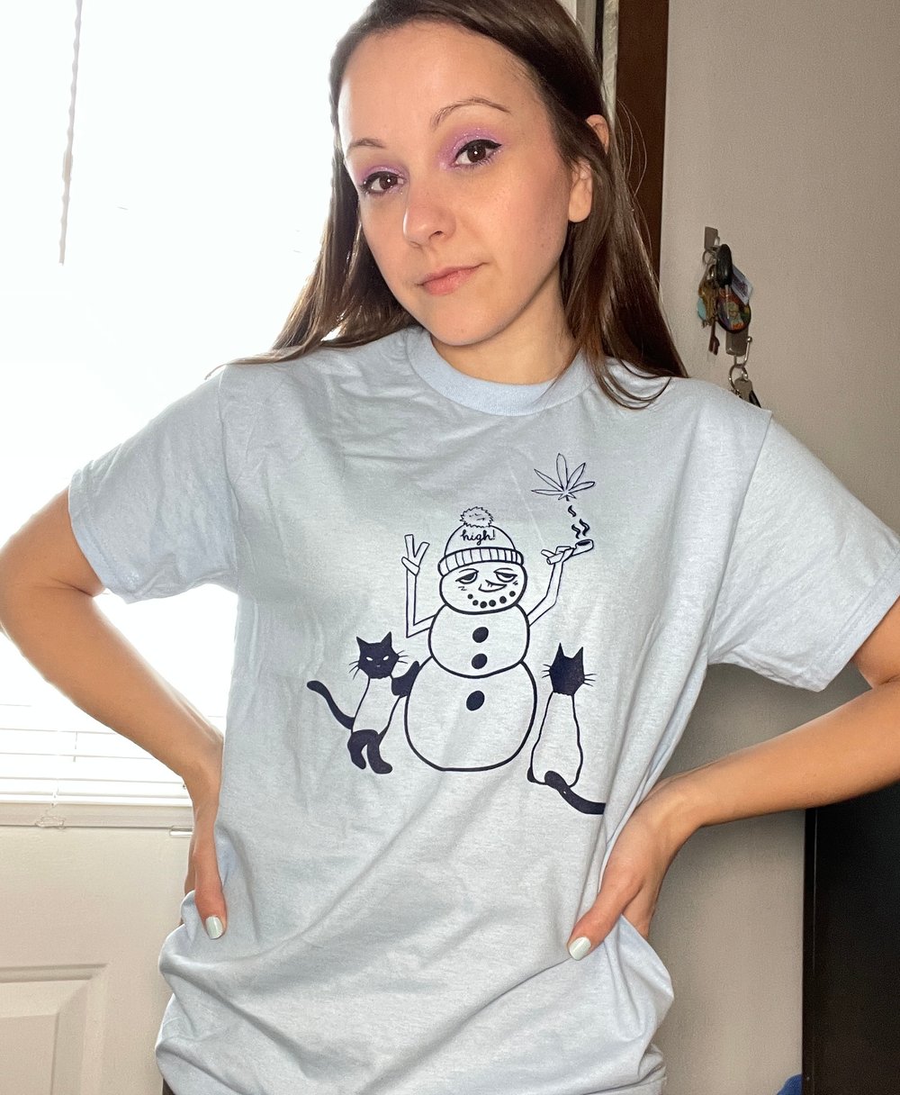 Image of Stoney Snowman T-Shirt (light blue)
