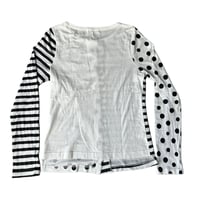 Image 2 of Jane Marple polka dot striped top