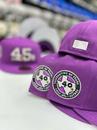 Image 2 of New Era 59Fifty Sparkling Grape/ Mettalic Silver 