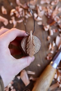 Image 4 of Feather~  Pendant Necklace 