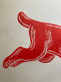 Image 4 of 'Make Haste' Blockprint (Year Of The Rabbit - Limited)