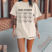 Oversized Angel Numbers Shirt