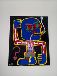 Image 3 of “Love, Money, Mortality & Confusion” an Original Painting by Trey Semcer @AngelsBrigade (24x30)