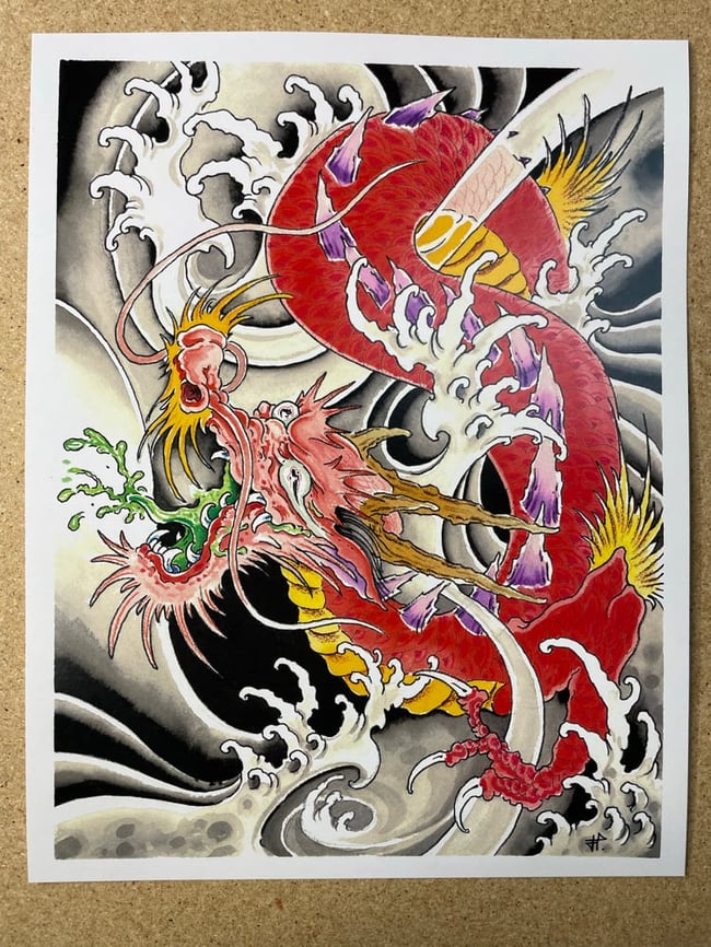 Red water dragon