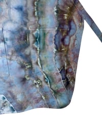 Image 5 of 100% Cotton Adult Pocket Apron in Cool Muted Agate Ice Dye