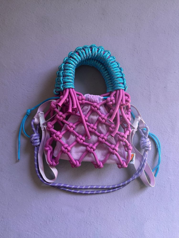 Image of Sunshine Bag- Fuschia/ blue