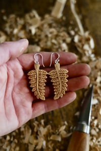 Image 3 of   Fern Leaf Earrings