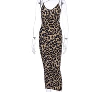 Image 2 of Sleeveless Leopard Date Night Dress