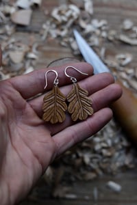 Image 2 of Oak leaf Earrings..