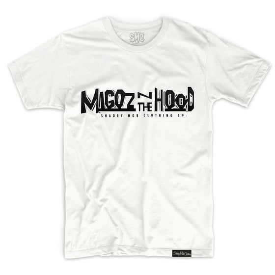 Image of Migoz N The Hood shirt (White/Black)