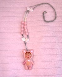 Image 1 of macaron necklace - Strawberry